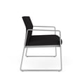 thumbnail image 4 of Gansett Reception Waiting Room Healthcare Loveseat / Silver Steel / Black, 4 of 7
