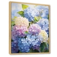 thumbnail image 2 of Designart "Blue violet Hydrangea Eternal Blooms I" Floral Floater Framed Canvas Art Print, 2 of 7
