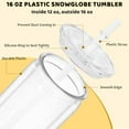 thumbnail image 2 of 16 Oz and 24 Oz Acrylic Plastic Snow Globe Tumbler, 2 of 7