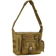 thumbnail image 1 of Bolso bandolera táctico militar Molle, impermeable, para hombre y mujer, para senderismo, acampada, ciclismo, viajes, escalada, trekking, marrón, 1 of 5