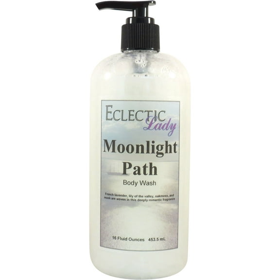 Moonlight Path Body Wash by Eclectic Lady, Liquid Shower Gel for Women and Men, 16 Ounces