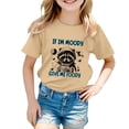 thumbnail image 4 of T-shirts pour Filles Imprimé Manches Courtes Col Rond Tenue d'Été pour Filles 8-9 Ans Mode Filles, 4 of 4