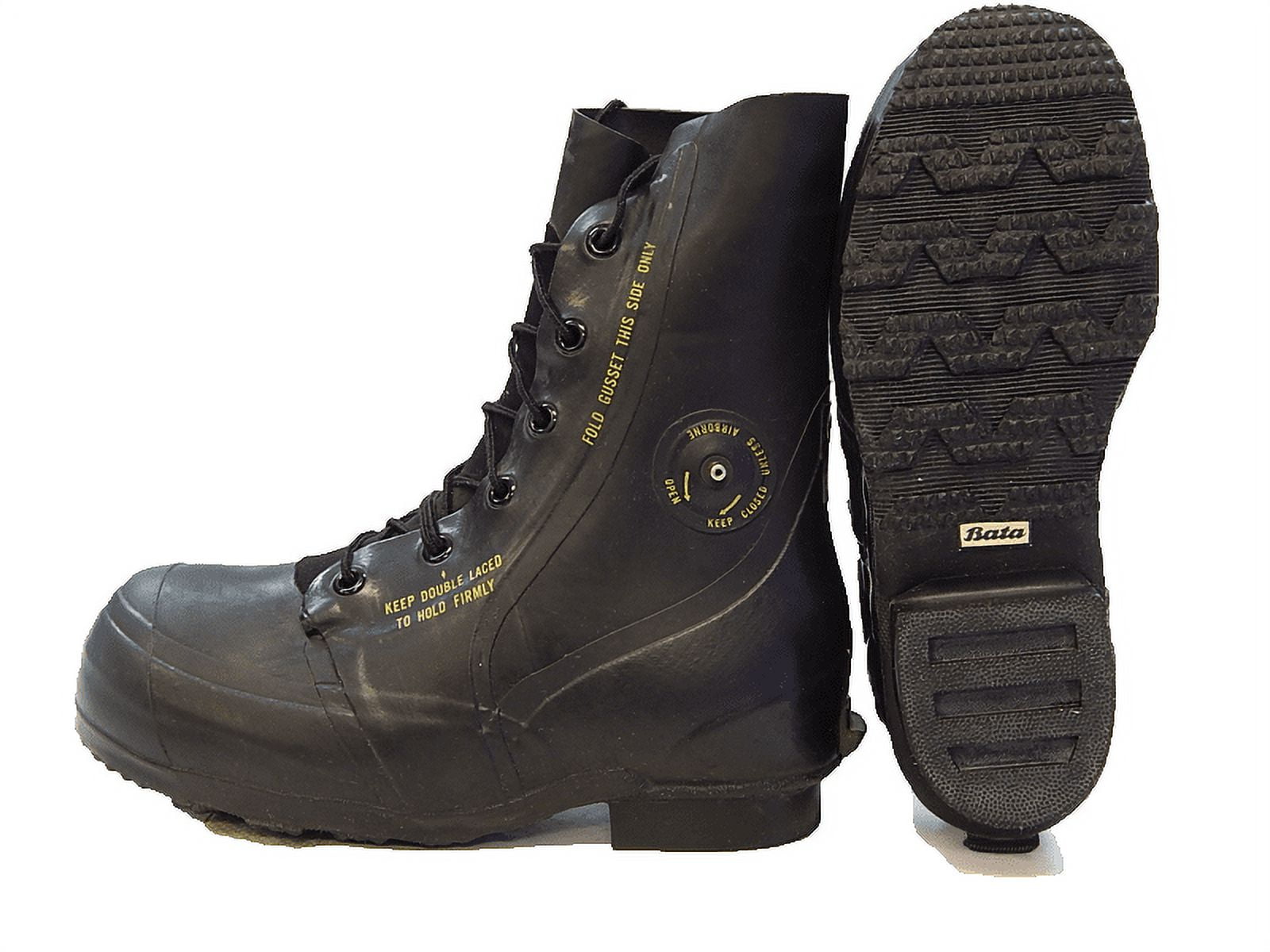 USGI MILITARY ARMY BATA Black Mickey Mouse Boots W Valve