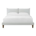 thumbnail image 2 of Furniture of America Plume Queen OEKO-TEX Certified Chenille Fabric Platform Bed, Light Gray, 2 of 10