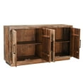 thumbnail image 4 of Taran Designs Milton 4-door Solid Wood Sideboard in Multicolor Brown, 4 of 8