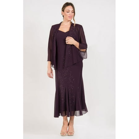 - R&M Richards Long Mother Of The Bride Dress Formal Made In USA
