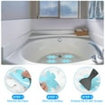 thumbnail image 4 of Uxcell 12 Pack Flower Bathtub Non Slip Stickers 3.2 x 3.2 Inch, Black, 4 of 7