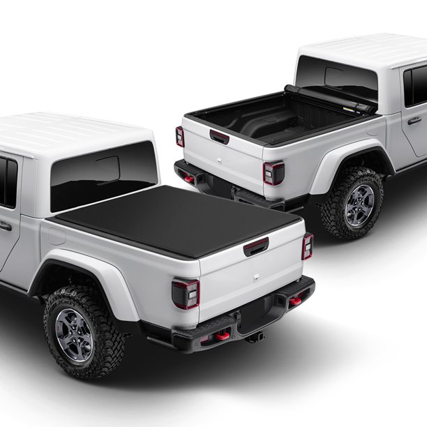 For 2021 Jeep Gladiator Soft Roll Up Tonneau Cover 5 Ft / 60" Bed + Accessories