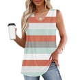 thumbnail image 2 of XIAfhje Womens Tank Tops Summer Tops 2024 Loose Sleeveless Tops V Neck Tank Tops Solid Color Casual Flowy Tank Tops Tunic Tops Tee Shirts, 2 of 6