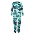 thumbnail image 4 of EINCcm Women's Pajamas Sets Long Sleeve Crew Neck Tops Pjs with Long Elastic Pants 2 Piece Loungewear Set with Pocket, 4 of 5