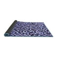 thumbnail image 2 of Ahgly Company Indoor Square Checkered Blue Modern Area Rugs, 5' Square, 2 of 4