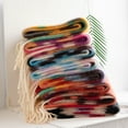 thumbnail image 3 of pitrice Stylish Rainbow Scarf Gifts For Women Winter Accessory Ladies Scarf Gift Set In Box Scarf For Women A, 3 of 6