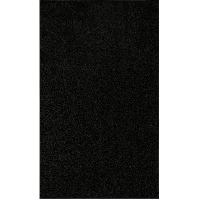 Ambiant Broadway Collection Pet Friendly Area Rugs Black - 5' x 8'