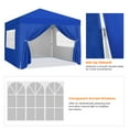 thumbnail image 7 of Yaheetech 12x12 Ft Pop Up Adjustable Canopy Tent with 4 Sidewalls and Roller Bag, Blue, 7 of 7