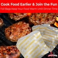 thumbnail image 2 of Avant Grub 6" Water-Resistant Foil Cheeseburger Wrap Pouches, 100 Pack, 2 of 4