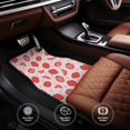 thumbnail image 6 of Naloa Strawberry Car Foot Mat Set of 4 Pieces - Universal Floor Liner Neoprene Full Set Floor Mats for Cars Trucks SUV, 6 of 7