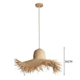 thumbnail image 6 of Arturesthome Coastal Style Handmade Straw Hanging Lamp, 6 of 10