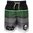 thumbnail image 5 of Star Wars The Mandalorian The Child Little Boys Rash Guard and Swim Trunks Outfit Set Little Kid, 5 of 5