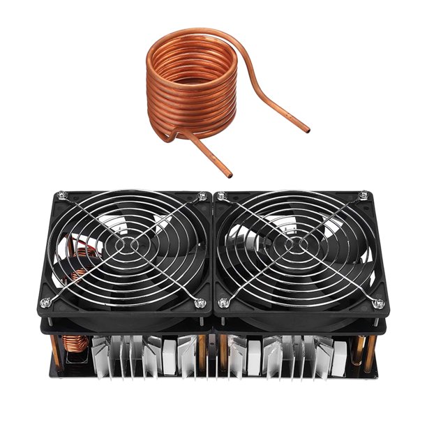 Módulo de licencia de calentamiento por inducción ZVS de 2500W de baja tensión 12-48V calentador trolador Flyback con bobina ventilador de yotijar placa de calentamiento por inducción zvs