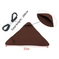 thumbnail image 3 of Canvas Camping Triangle Stool Cloth Travel Hiking Gardening Camping Triangle Backpacking Brown, 3 of 9