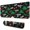 Black Rawr Dinosaur, variant on Long Mouse Pads for Desk,Black Rawr Dinosaur Skeleton Pattern Desk Mats on Top Of Desks, Desk Mouse Pad Extra Large with 3mm Non-Slip Base and Stitched Edge for Gaming,Office,Work,Home 31.5"x11.8"