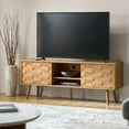 thumbnail image 3 of Modern 63" TV Stand for TVs up to 70" with Geometric-patterned Seadrift, 3 of 8