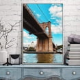 thumbnail image 3 of IDEA4WALL Framed Canvas Wall Art for Living Room, Bedroom Brooklyn Bridge and New York City Canvas Prints for Modern Home Decoration Ready to Hang, 3 of 4