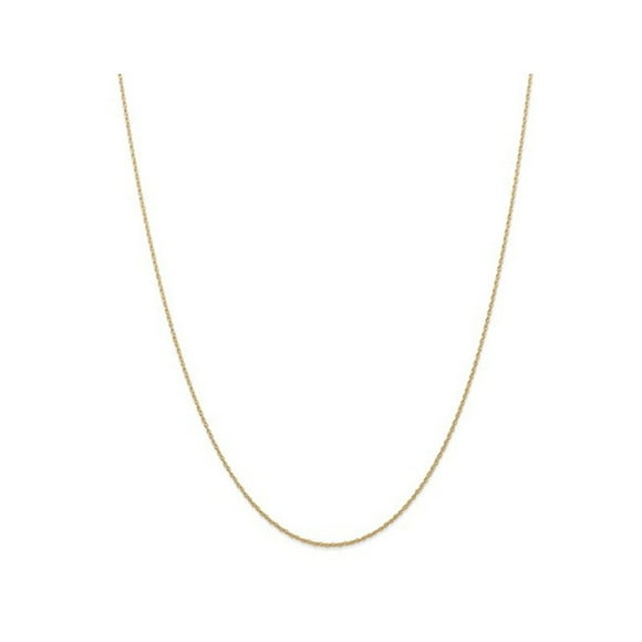 18 inch 7R Chain in 14 Karat Yellow Gold .7mm