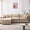 Coffee, variant on EHANCIS 105" Modular Sectional Sofa, 3 Seater Chenille L Shape Couch with Ottoman, Black