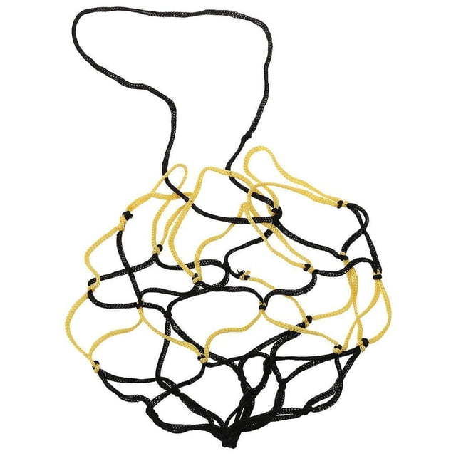 Transemion Ball Net Bag with Drawstring Basketball Carrier Polypropylene Volleyball Storage Holder School Using Accessory 1Set