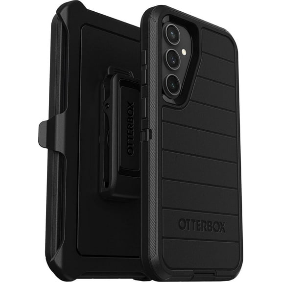 OtterBox Samsung Galaxy S23 FE (Only) - Defender Pro Series Case - Black - Holster Clip Included - Non-Retail Packaging