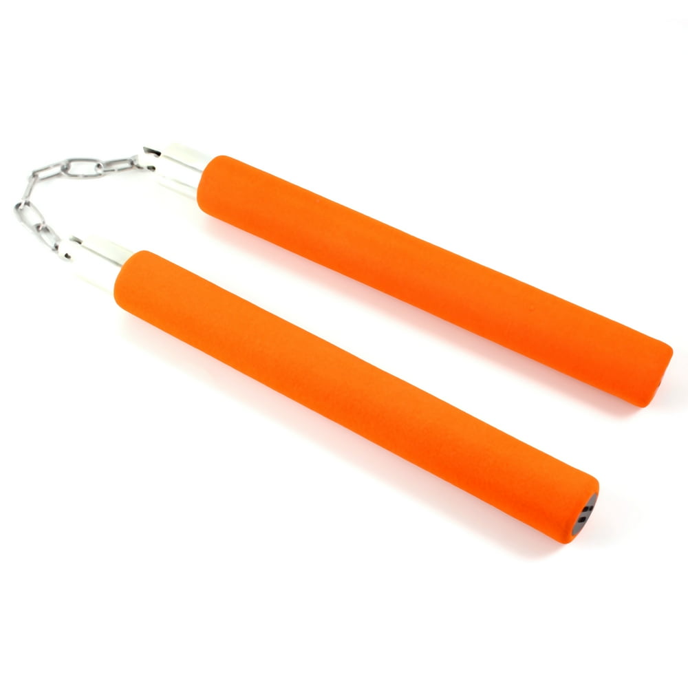 Children Kids Foam Padded Training Nunchucks Nunchaku Orange Walmart