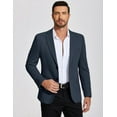 thumbnail image 3 of COOFANDY Mens Casual Blazer Knit Sport Coat Lightweight Two Button Suit Jacket, 3 of 6