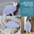 thumbnail image 5 of ZZ Turtleneck Sweater for Cat, Sphynx Cats Shirt Hairless Cat Sweaters with Sleeves, Warm and Soft Kitten Pullover Fleece Winter Pajamas Jumpsuit for Puppy Cats, Purple S, 5 of 5