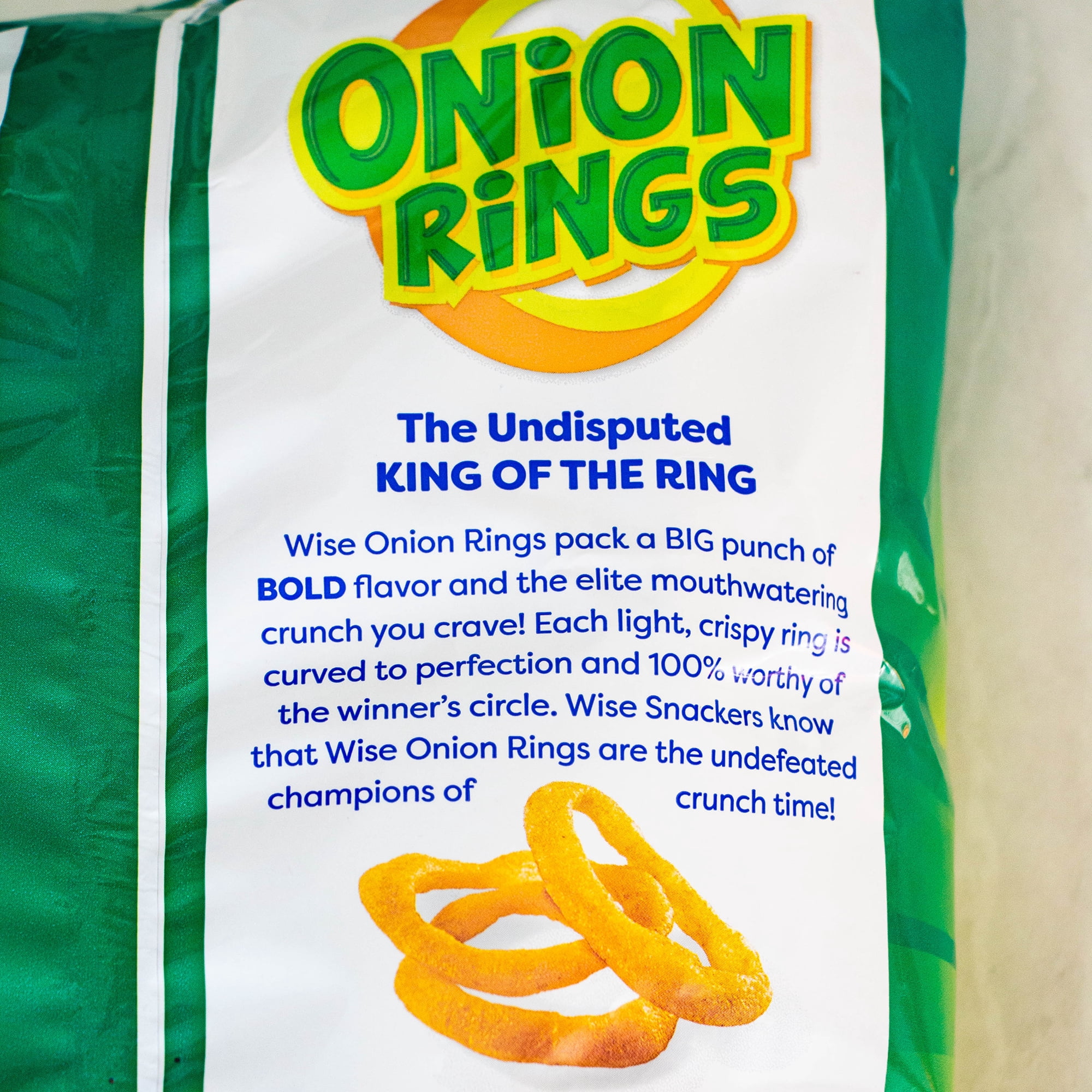 Wise Onion Rings (3, 5.85oz bags) - Real Potato Sitx (1, 5oz bag) - Gourmet Snack Bundle - 4 Items Total