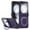 Darkpurple, variant on Designed For Samsung Galaxy Z Flip 7 FE/6 Phone Case,Compatible with Mag-safe,Built-in Small Screen Protector,With 360°Rotatable Invisible Ring Kickstand,Shockproof Durable Phone Case,Purple