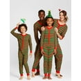 thumbnail image 3 of xiaxaixu Family Matching Nightwear, Striped Round Neck Long Sleeve Jumpsuit, 3 of 9