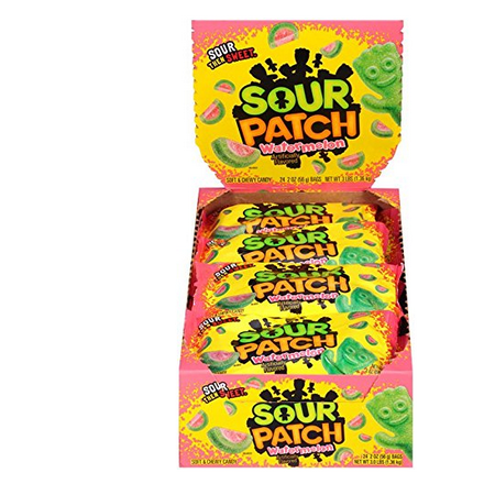 Sour Patch Kids Gummy Candy (Watermelon, 2-Oz, Pack Of 24 ...