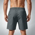thumbnail image 5 of Mens Workout Athletic Shorts 7 inch Inseam Quick Dry Outdoor Hiking Shorts Lightweight Sports Workout Training Gym Shorts with Zip Pockets Gray S, 5 of 7