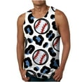 thumbnail image 1 of LSLJS Débardeurs de Baseball pour Hommes Été Décontracté Sans Manches T-Shirts Graphiques Amusants, 1 of 4