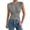 Gray #006, variant on Women's Cinched Waist Wrap Top Cap Sleeve Tie Back Going Out Workout Business Casual Tops, XS