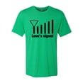 thumbnail image 2 of Wild Bobby, Love's Signal Love Language Couple Valentine's Day Mens Premium Tri Blend T-Shirt, Envy, Medium, 2 of 3