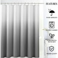 thumbnail image 5 of Small Stall Grey Shower Curtain 36 inch Wide Bathroom Shower Stall Curtain Set Grey White Shower Curtain Geometric Grey and White Shower Curtain Narrow Half Gray Bath Curtain 36x72 inches, 5 of 6