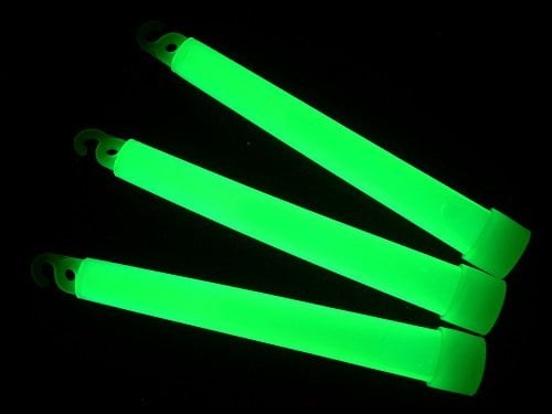 yellow glow sticks