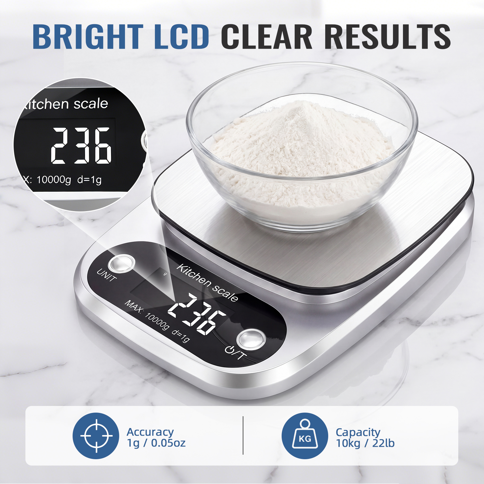 Arenviy Digital Food Scale, 22-Pound photo 7