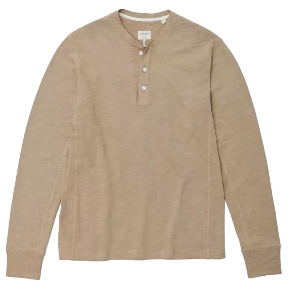 Rag & Bone Classic Henley Taupe
