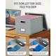 thumbnail image 4 of Organizador de archivos Oterri, caja de archivo colgante de MDF gris, 4 of 7