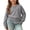 A88 Dark Gray, variant on Xdegoge Kids Girls Basic Pullover Sweaters Classic Crewneck Long Sleeve Solid Color Knit Tops Soft Casual Fall Winter Jumper, Size 6-7