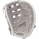 thumbnail image 3 of Rawlings | Guante de softbol de lanzamiento rápido serie R9 | Guante de primera base | Modificado Pro H-Web | Gris | 12,5' | RHT, 3 of 5