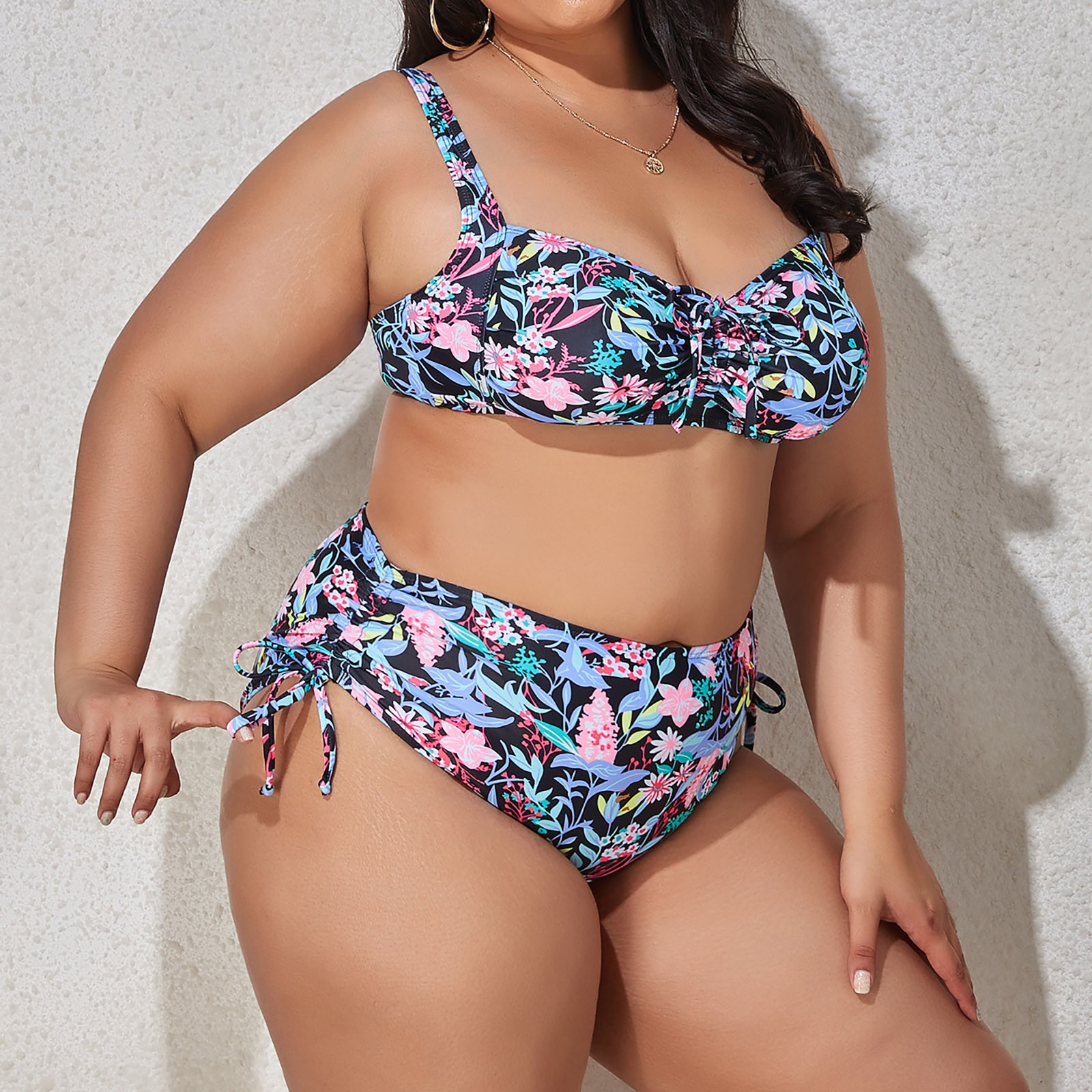 walmart plus size swim tops